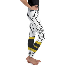 Load image into Gallery viewer, GXLD BLACK BUNNY Youth Leggings
