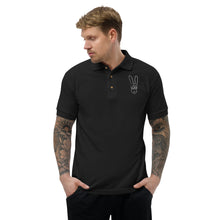 Load image into Gallery viewer, GXLD WHITE BUNNY Embroidered Polo Shirt
