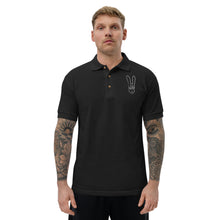 Load image into Gallery viewer, GXLD WHITE BUNNY Embroidered Polo Shirt
