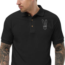 Load image into Gallery viewer, GXLD WHITE BUNNY Embroidered Polo Shirt
