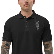 Load image into Gallery viewer, GXLD WHITE BUNNY Embroidered Polo Shirt
