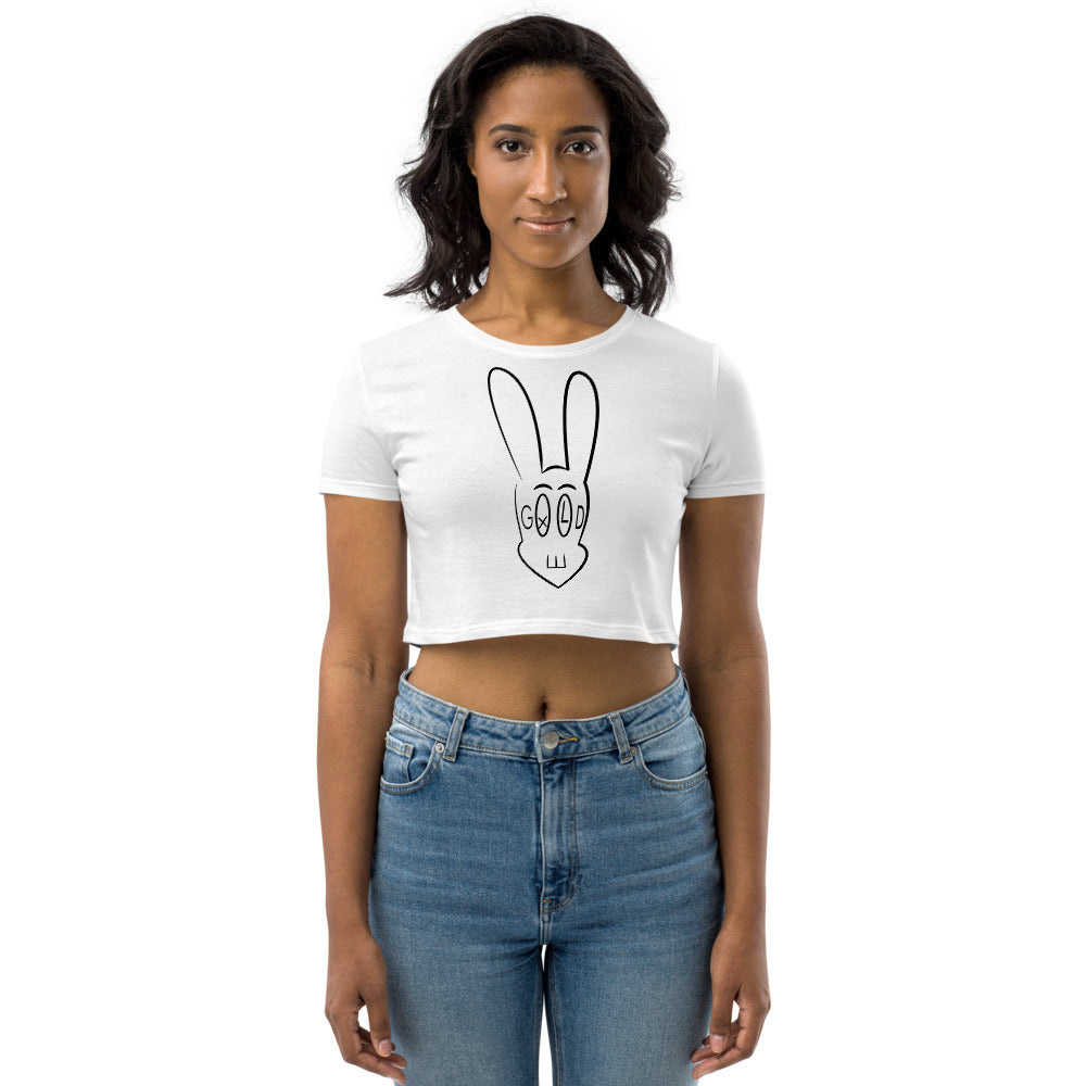 GXLD single BLACK BUNNY Crop Top